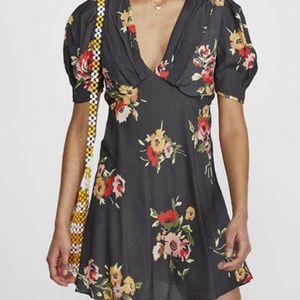 Free people neon garden mini dress- new with tags